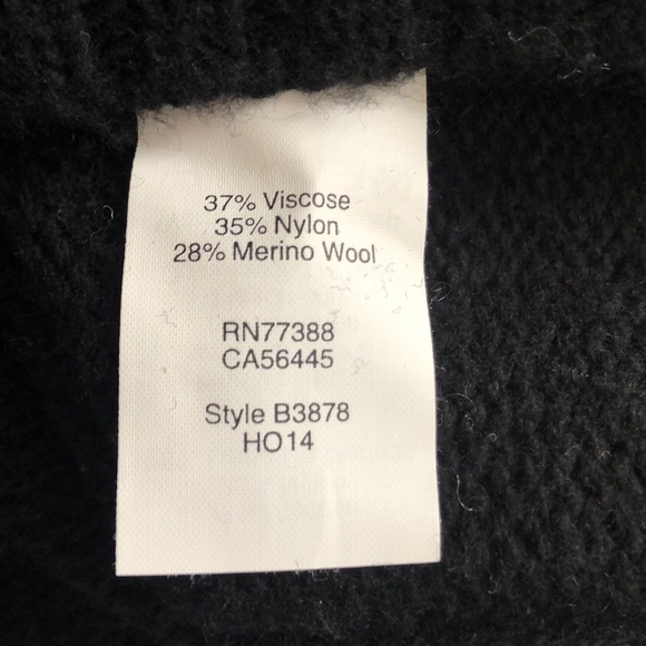 J.Crew Wool Blend Black/White Pullover Sweater Small - Picture 4 of 8